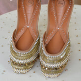Colour Me Gold Embellished Jutti